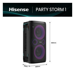 Party Storm 1 cassa portatile bluetooth 300W nera