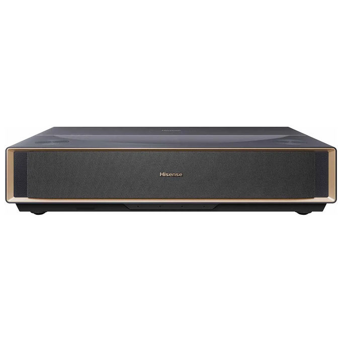 Hisense PT1 LaserCinema Videoproiettore Ultra Short Throw 4K UHD 2500 ANSI Lumen Dolby Vision Atmos IMAX Enhanced VIDAA U7 colore Nero