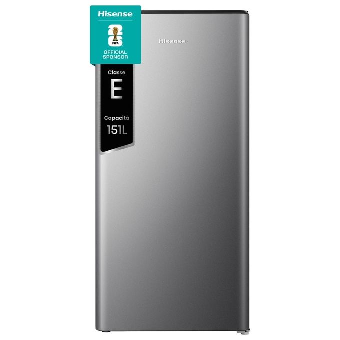 Hisense RR198D4ADE Frigorifero Mono Splitporta Statico Capacita' 151 Litri Classe E con Congelatore colore Argento