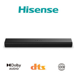 Hisense, Soundbar HS1000 2.0 Canali, 120 W, Dolby Audio, Nero
