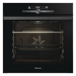 BSA65333PG Steam Add Plus - Forno da incasso elettrico multifunzione con vapore, 77 L, Classe A+, 22 programmi automatici, funzione Steam Add Plus, pulizia pirolitica, Nero