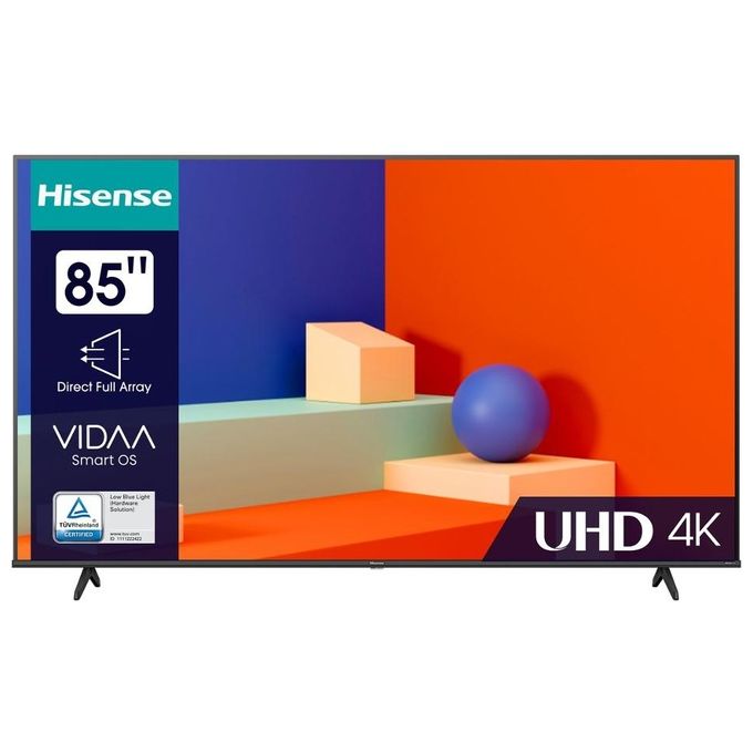 Hisense Tv Led 85 pollici 4k 85a69k HDR10+ Dolby Vision Smart tv Vidaa  Audio DTS VIRTUAL-X Game Mode Plus 