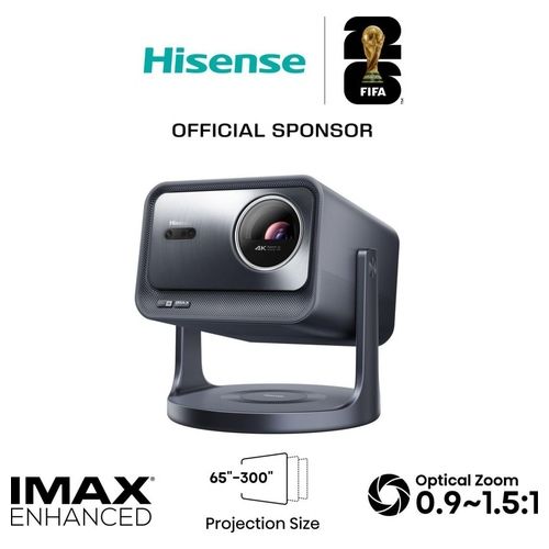 C2 PRO Videoproiettore Laser 4K UHD 2600 ANSI Lumen Smart VIDAA U7 HDR10+ DTS Virtual X colore Grigio