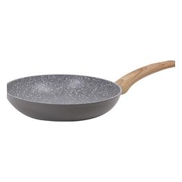 Padella A 1 Manico Atlantic Alluminio Forgiato Grigio, Legno L42,5xP24,5xA6,5 cm