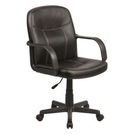 Sedia da ufficio Elly con rotelle e braccioli e altezza Regolabile Nero L59xP62,5xA96 cm