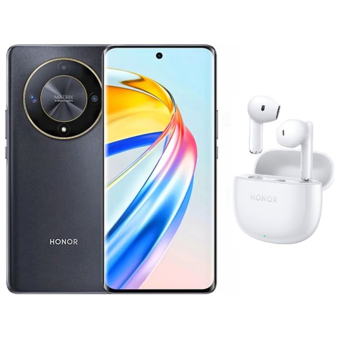 Honor Magic6 Lite 5G 8Gb 512Gb 6.78'' Amoled 120Hz Dual Sim Midnight Black + Auricolari Buds X6 White