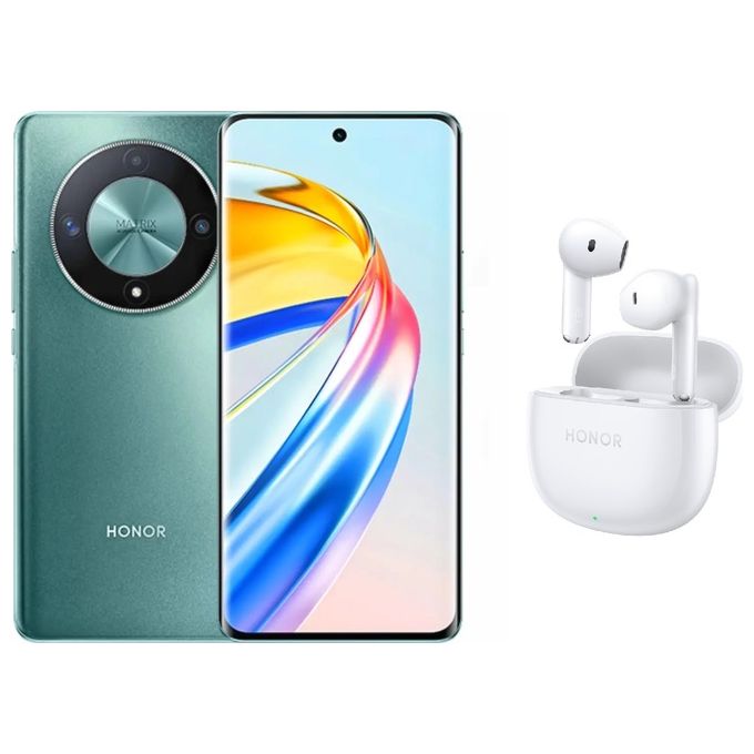 Honor Magic6 Lite 5G 8Gb 512Gb 6.78'' Amoled 120Hz Dual Sim Emerald Green + Auricolari Buds X6 White