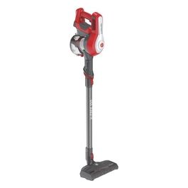 Hoover HF122RH 011 H-Free 100 Scopa Elettrica senza Filo senza Sacco Capacita' 0,9 Litri Autonomia 40 Minuti 2 Velocita' Sistema Ciclonico Argento/Rosso