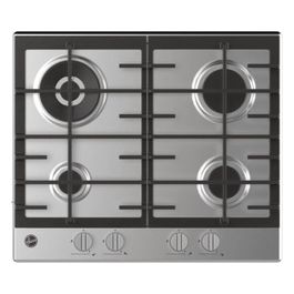 H-HOB 300 GAS HHG6BR4K3X Piano Cottura  a Gas Acciaio Inox da Incasso 59.5cm 4 Fornelli