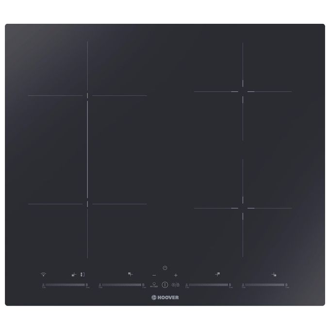 Hoover H-HOB 500 INDUCTION HTPS64MCTTWIFI Nero da incasso 59cm Piano Cottura a Induzione 4 Fornelli