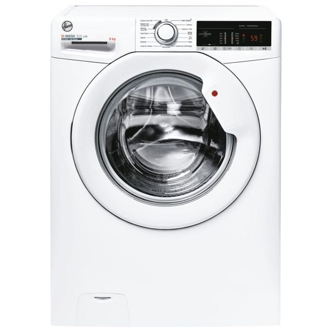 Hoover H-Wash 300 LITE H3W 48TE-11 Lavatrice a carica frontale 8Kg classe D 1400 giri 15+1 programmi cicli care NFC bianco 60x52x85