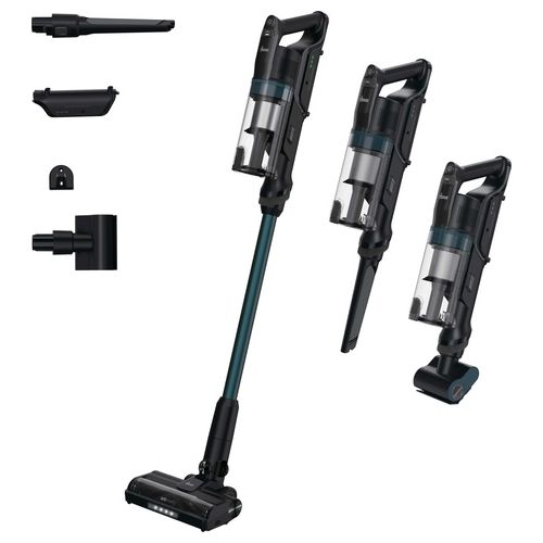 HF1P10P 011 Scopa Elettrica senza filo Aspirapolvere senza Sacco Ciclonica Potenza 165 Watt colore Nero e Blu