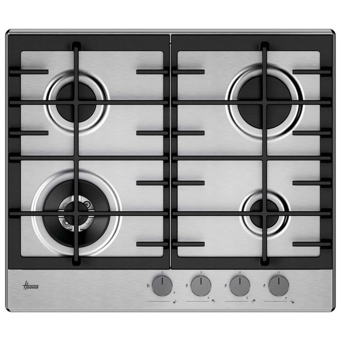 Hoover HHG6BF4C3X Piano Cottura a Gas Inox da Incasso 60 cm