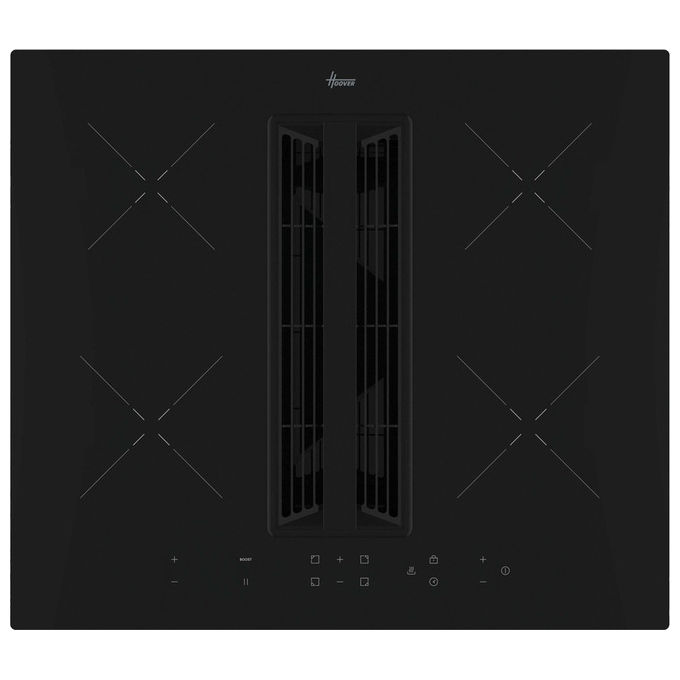 Hoover HIH6ICE Piano Cottura a Induzione 60 cm 4 Fornelli Nero Da Incasso con Cappa