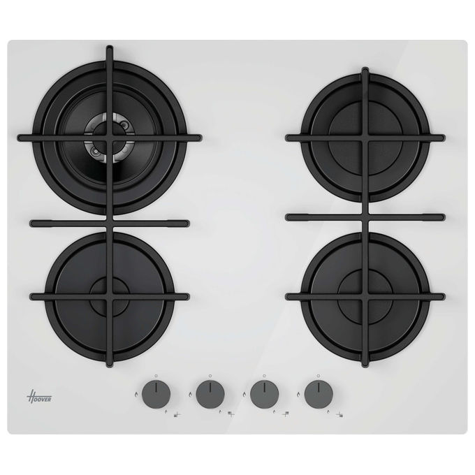 Hoover Piano Cottura a Gas HVG6BR4C3W 60 cm Bianco da Incasso