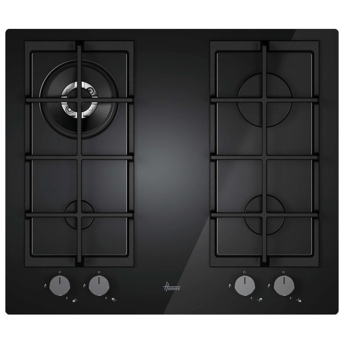 Hoover Piano Cottura a Gas Nero 60 cm H-HOB 300 HVG6BR4C3B