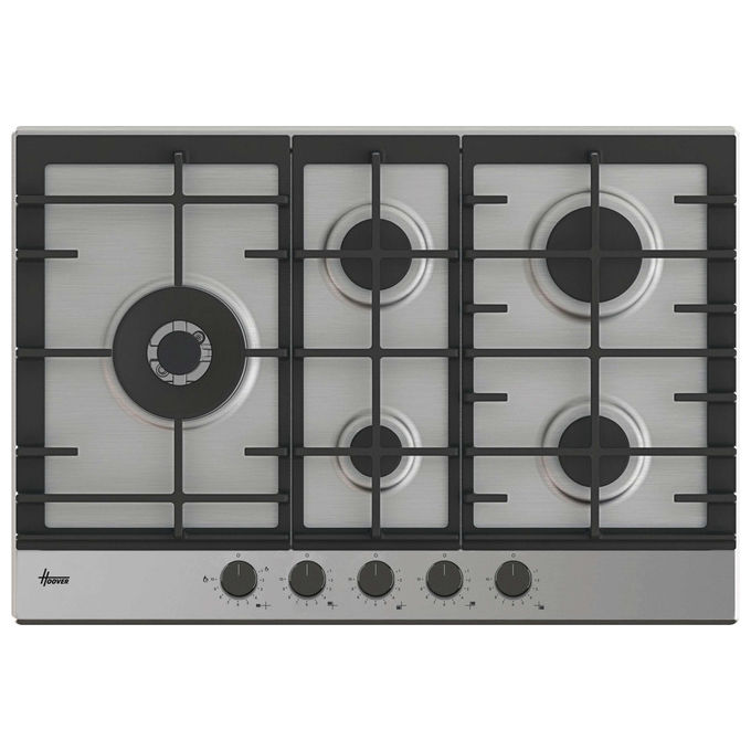 Hoover Piano Cottura a Gas Inox 74.5 cm 5 Fuochi HHG7WL5WC5X