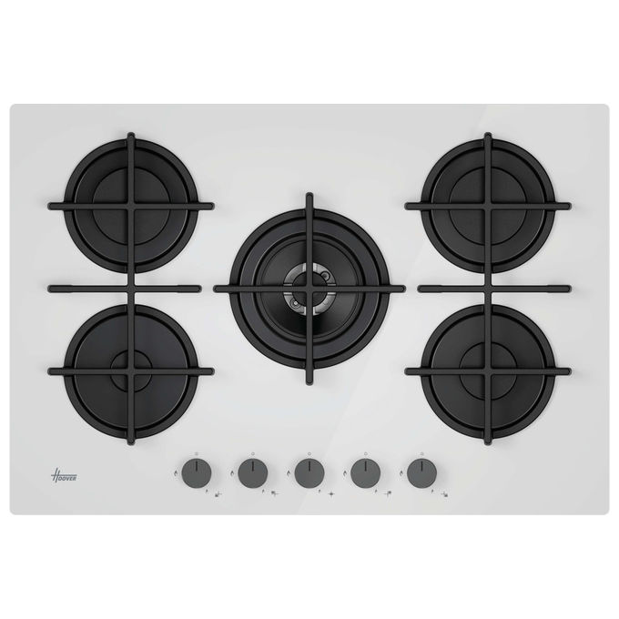 Hoover Piano Cottura a Gas HVG74C3W 75 cm Bianco