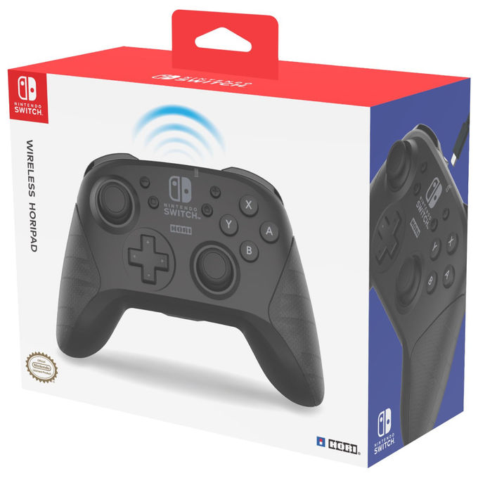 HORI NSW-077U Controller Wireless Horipad Pro Nintendo Switch Nero Con licenza ufficiale
