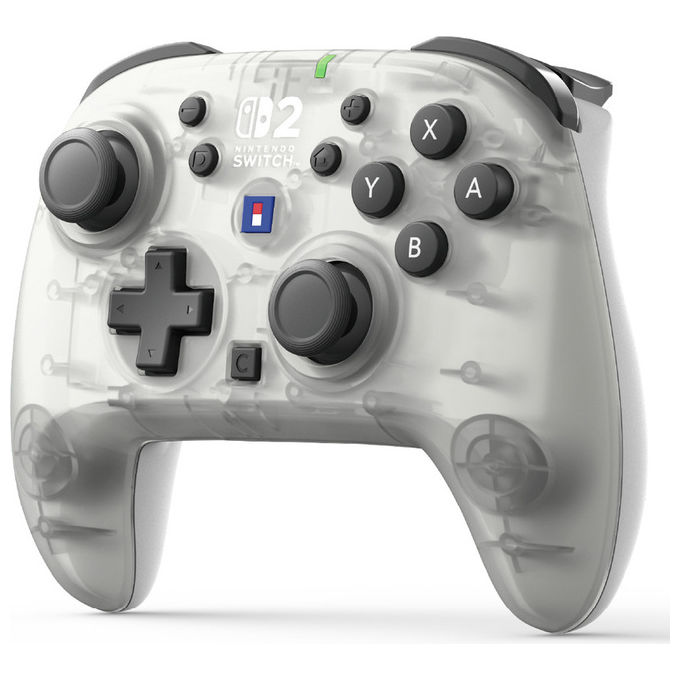 Hori HORIPAD Turbo Wireless Frost NSX-132E controller per Nintendo Switch 2 bianco Bluetooth stick TMR pulsanti programmabili