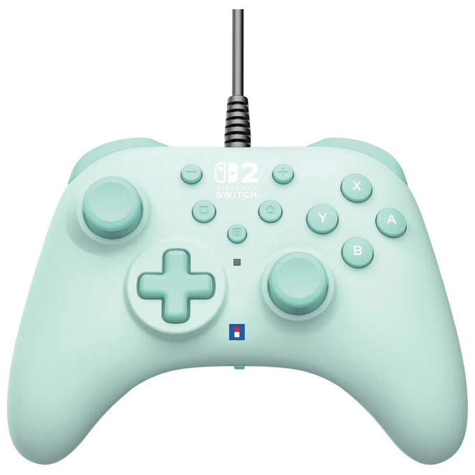 HORI Horipad Turbo controller cablato per Nintendo Switch 2 verde pulsanti posteriori programmabili funzione turbo licenza ufficiale Nintendo