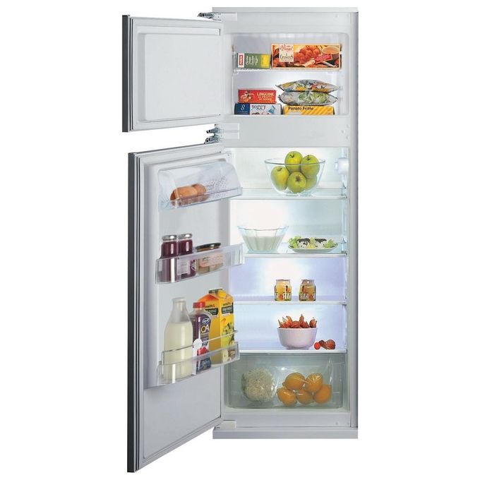 Hotpoint BD 2422 S/HA 1 Frigorifero Doppia Porta da Incasso 218 Litri Classe energetica F Guarnizione Antimuffa 144.1 cm Acciaio Inossidabile