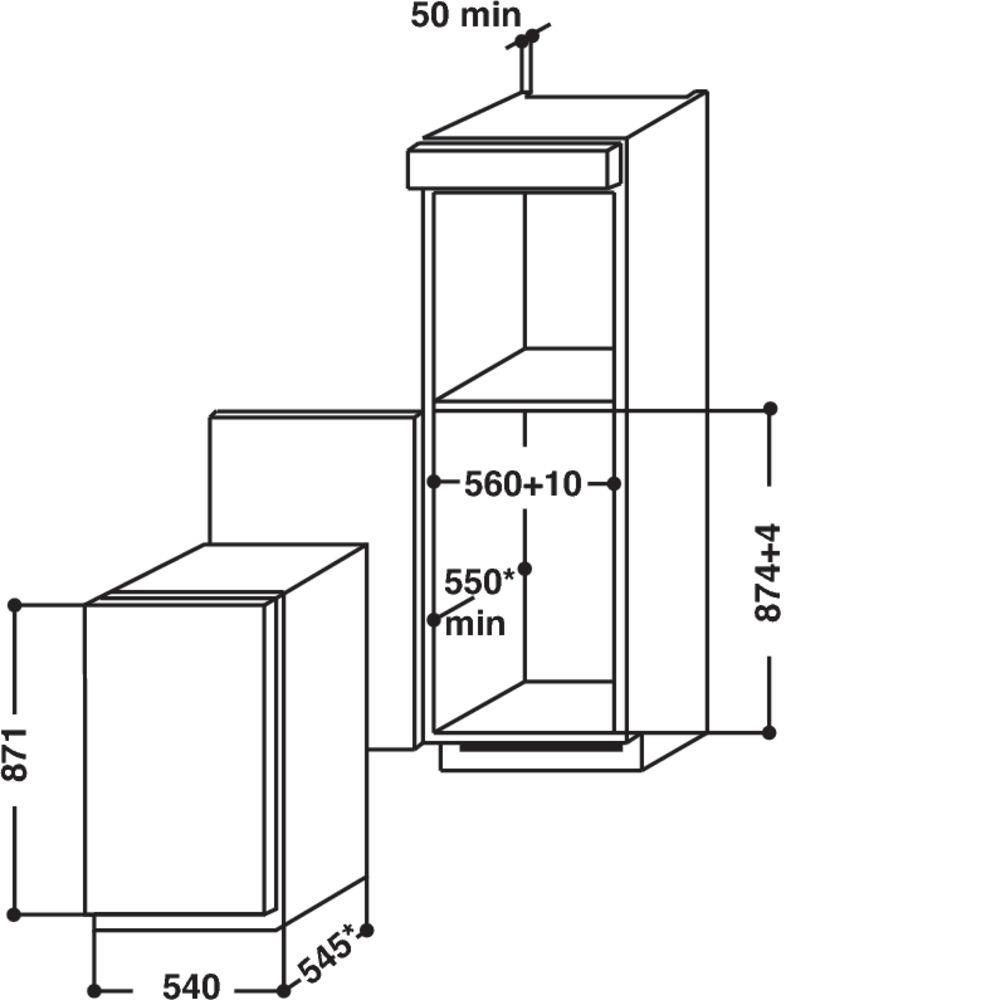 Hotpoint Ariston Congelatore verticale 100 lt A+ , 4 cassetti BF