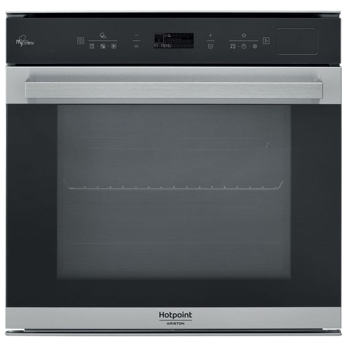 Hotpoint FI7 S8C1 SH IX HA Forno elettrico Multifunzione Ventilato da Incasso Capacita' 73 Litri Classe energetica A+ 18 programmi Nero-Acciaio Satina