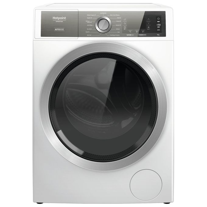 Hotpoint H8 W946WB IT Lavatrice Caricamento Frontale 9Kg 1400 Giri/min Classe Energetica A Bianco