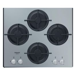 HAGD 61S/SL Piano Cottura a Gas 4 Zone 60 cm Argento