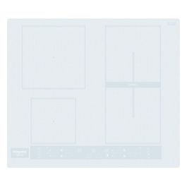 Hotpoint, Piano Cottura a Induzione HB 8460B NE/W, 59 cm, Bianco, 4 Zone, Comandi Touch