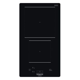 Hotpoint HQ 0930S NE Piano Cottura ad Induzione 2 Zone Comandi centrali a sfioramento 9 Livelli di potenza MyMenu 29 cm Nero