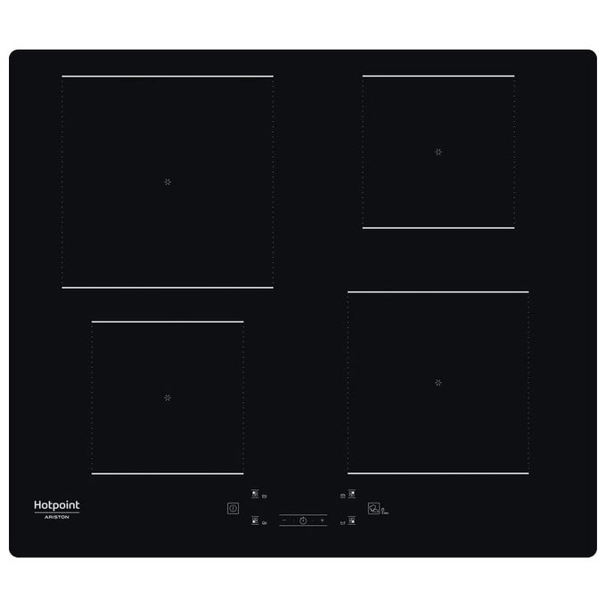 Hotpoint HQ 2260S NE Piano cottura a induzione 59 cm 4 zone Touch Control Boost 7200 W colore Nero