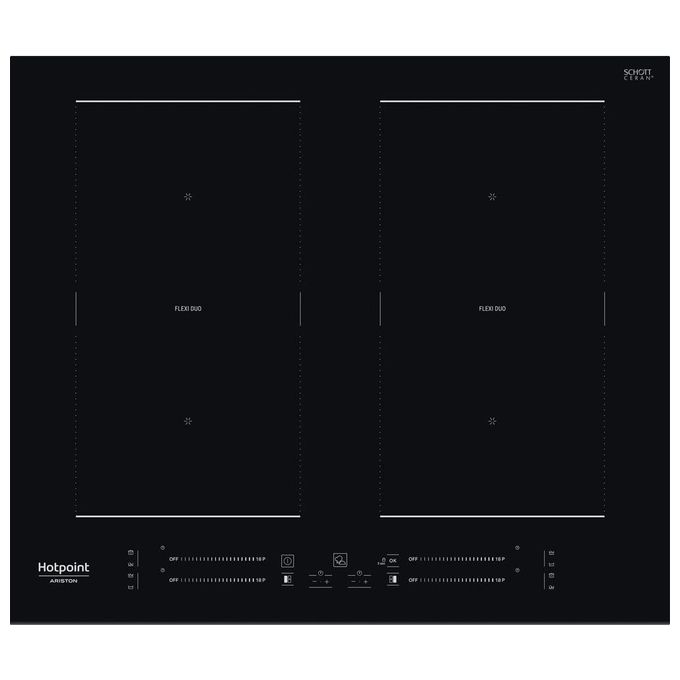 Hotpoint HS 2560C BF Piano Cottura ad Induzione 4 Zone 59 cm Nero