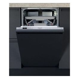 Hotpoint HSIC 3T127 C Lavastoviglie Slim da incasso a Scomparsa Totale 10 Coperti Classe Energetica E 9 programmi Terzo cesto Cesti Flexiload Dual Wash 44.8cm Argento