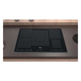 HT 1090 BA Piano Cottura da Incasso Induzione 90 cm 5 Zone Flexi Duo Vetro Nero Limitatore di Potenza