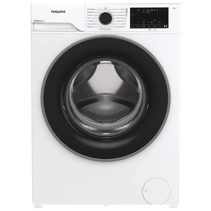 Hotpoint, Lavatrice HB 93 CARE IT, 9kg, A -30%, Motore Inverter, 1400 giri, Display XL