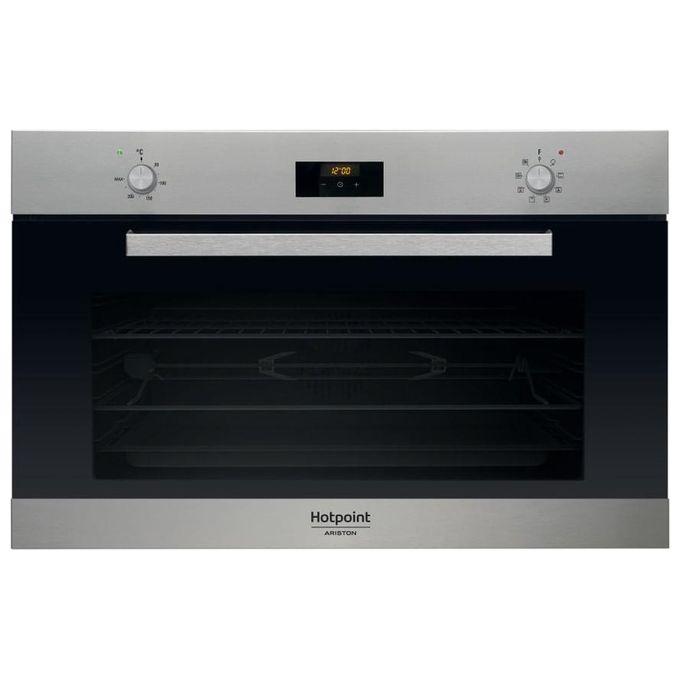 Hotpoint MS3 744 IX HA Forno Elettrico Ventilato 100 Litri Classe Energetica A Nero/Acciaio Inossidabile