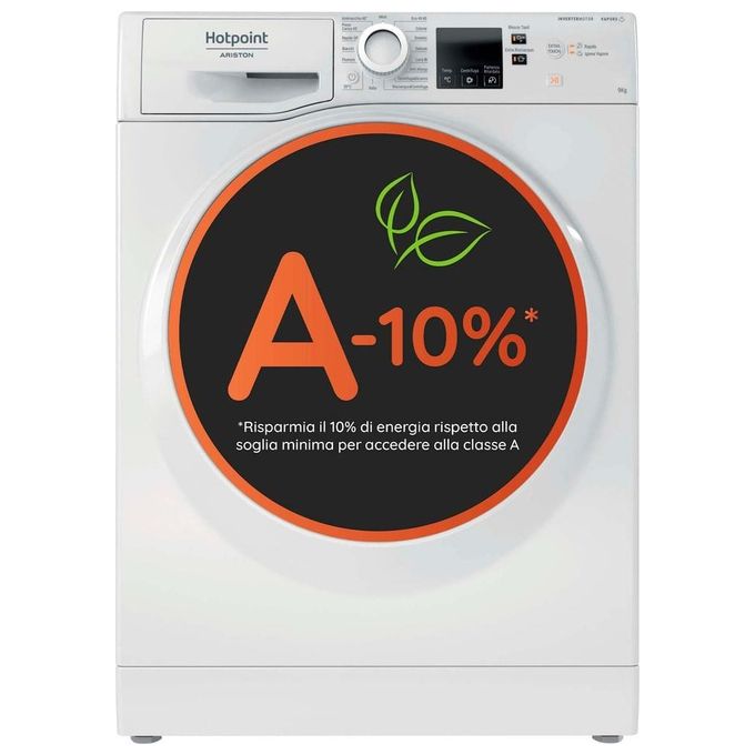 Hotpoint NF97WK IT Lavatrice Carica Frontale 9 Kg 1400 rpm Classe A Vapore Motore...