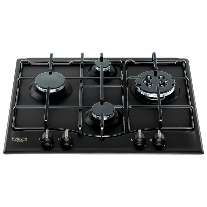 Hotpoint Ariston PCN 640 T (AN) R -HA Piano Cottura a Gas 4 Zone 60 cm Nero