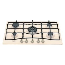 Ariston PCN 750 T (OW) R /HA Piano Cottura a Gas 5 Zone 75 cm Avorio