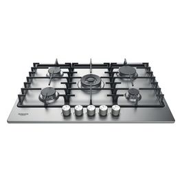 PPH 75G DF/IX Serie Premium Piano Cottura a Gas 5 Zone 1 Doppia Corona Griglie in ghisa MyMenu Flame Control 75 cm Acciaio Inossidabile