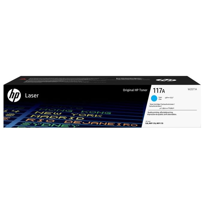 HP W2071A 117A Toner Originale Laser 700 Pagine colore Ciano