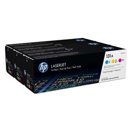 HP 131A Confezione da 3 giallo, cyan, magenta originale LaserJet cartuccia toner ( U0SL1AM )