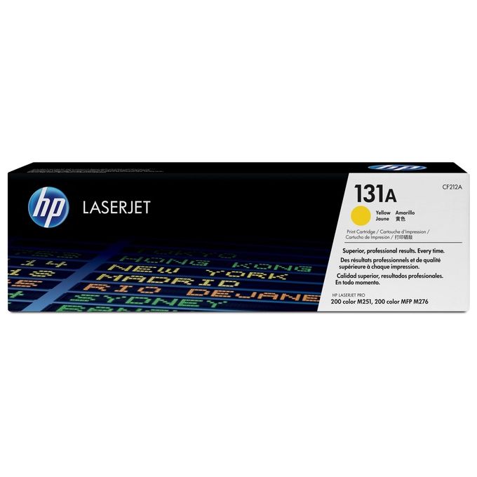 immagine di Hp 131a toner giallo per laserjet pro 200 color m251-m251n-m251nw-mfp m276-mfp m276n-mfp m276nw garanzia italia (cf212a - gar.italia