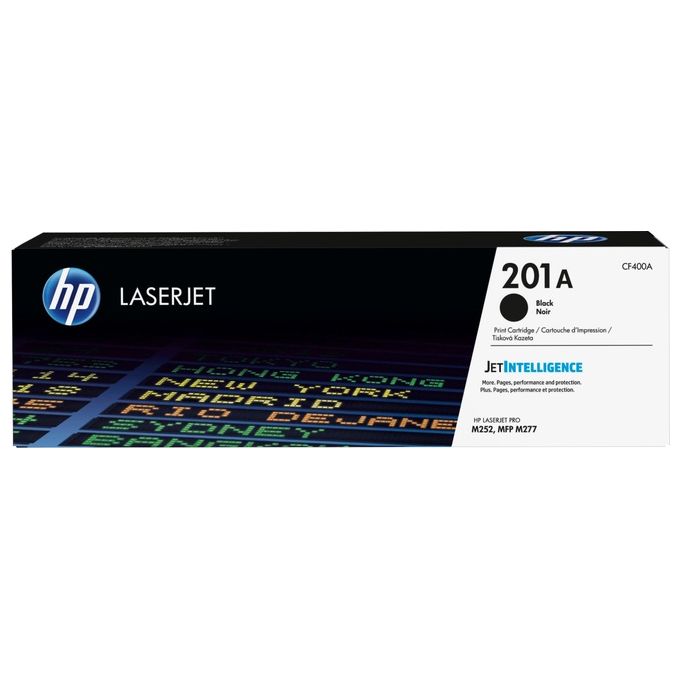 HP CF400A 201A Toner Originale per Color LaserJet Pro M252 M277 resa 1420 pagine colore Nero