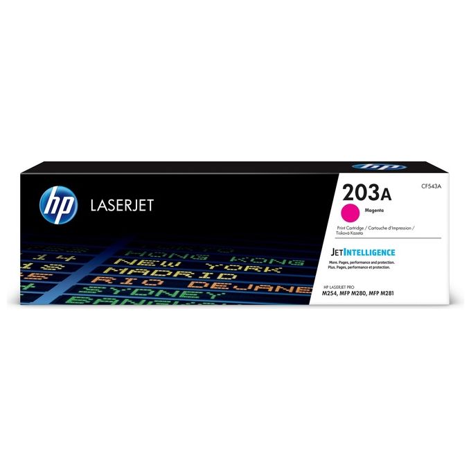 HP CF543A 203A Cartuccia Toner Originale LaserJet Pro M254 MFP M280 MFP M281 1300 pagine colore Magenta