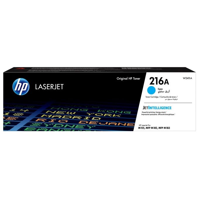 HP W2411A 216A Toner Originale Laser 850 pagine colore Ciano