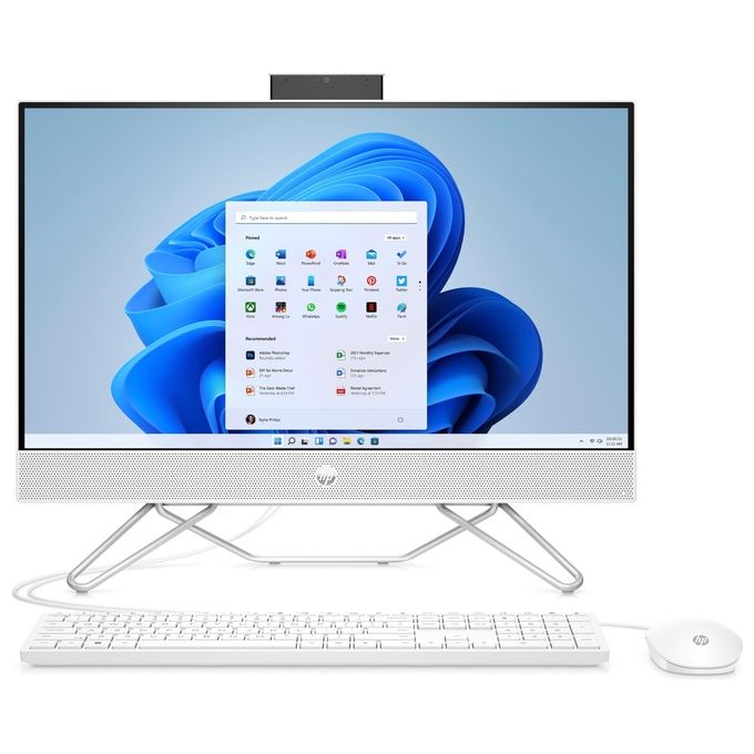 HP 24 All-in-One -cb0008nl Bundle All-in-One PC AMD Ryzen 3 5300U 8Gb Hd 256Gb Ssd 23.8'' Windows 11 Home