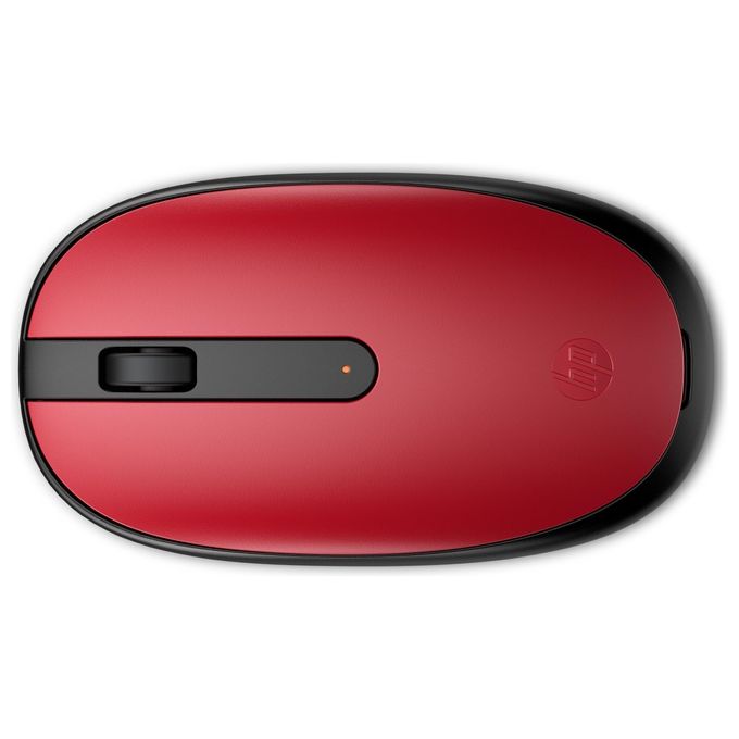 HP 240 Mouse Empire Wireless, Sensore Ottico da 1600 DPI, Bluetooth 5.1, 3 Pulsanti, Rotella di Scorrimento, Impugnatura Pratica e Funzionale, Elegante Design Ambidestro, Windows 11, Rosso